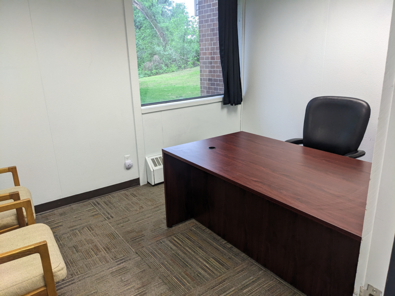 Individually Furnished co-working Offices / Inside a Modern Office Space In the Woods.